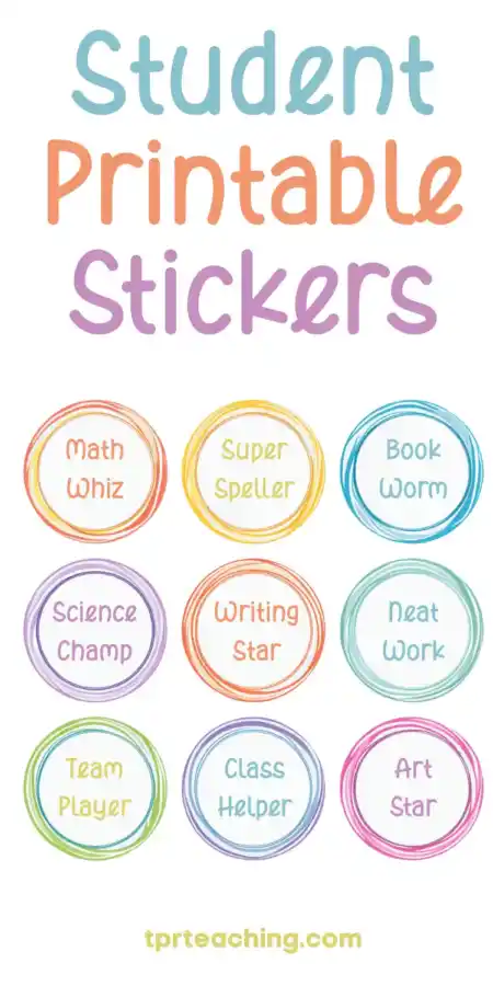 reward stickers for teachers