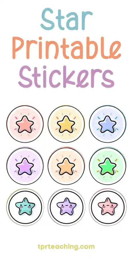 star printable stickers